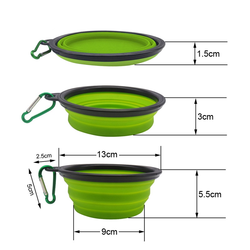 Bát Silicon gấp gọn đựng thức ăn cho thú cưng tiện lợi - Laila Petshop