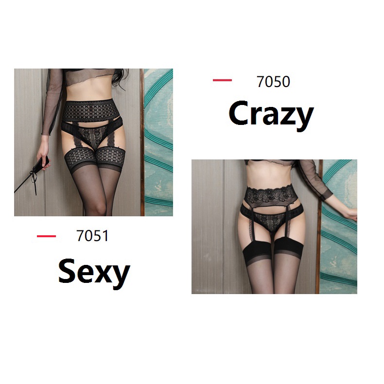 Set vớ đùi bằng ren mềm + đai giữ vớ thời trang quyến rũ dành cho nữ