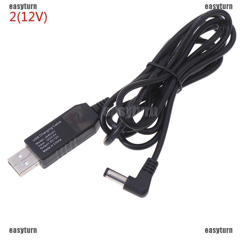Cáp chuyển đổi USB DC 5V sang DC 9V 12V giắc 2.1x5.5mm