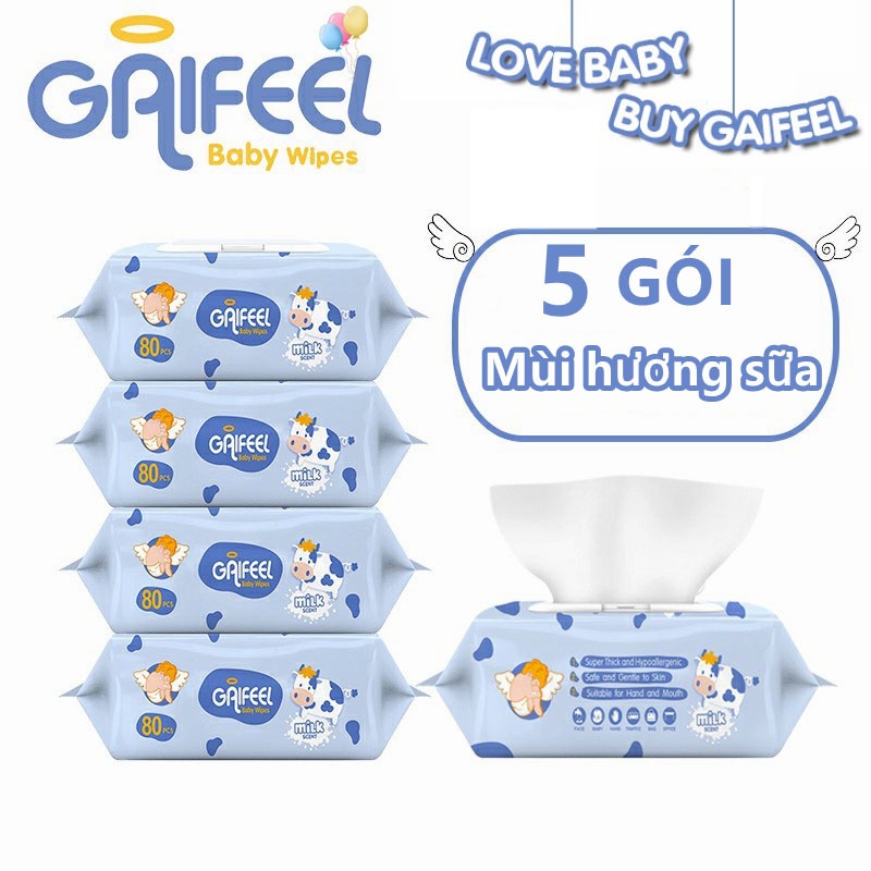 Bộ 80 Khăn Giấy Ướt 5 C I Chuyên Dùng Cho Bé