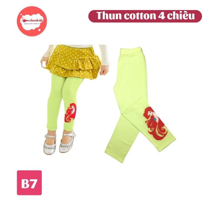 Quần legging dài cho bé gái từ 09-55kg- Quần leggin - thun ôm thoải mái cho bé - Tomchuakids.