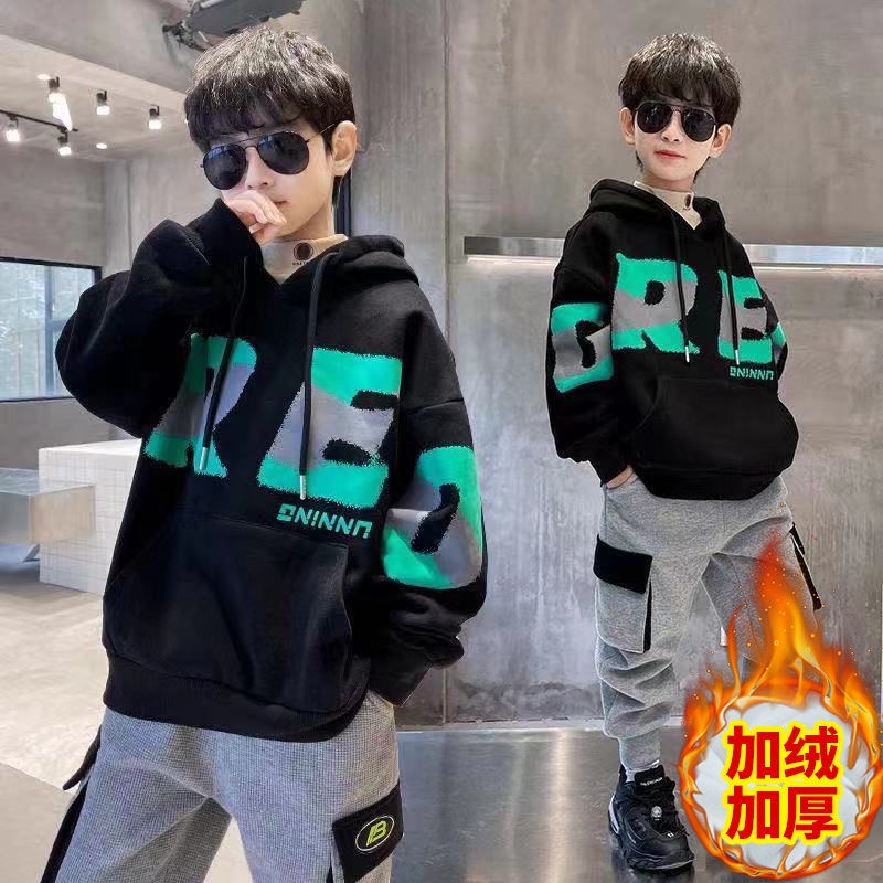 Áo Hoodie Thiết Kế Mới Năng Động Thời Trang Theo Phong Cách Hàn Quốc Cho Bé Trai 10th