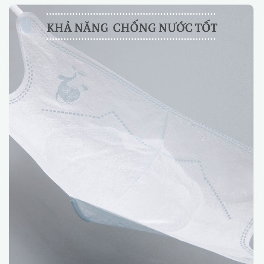 [CHÍNH HÃNG] KHẨU TRANG 3Q KHÁNG KHUẨN - KHẨU TRANG 3D DÀNH CHO TRẺ EM TỪ 2 - 12 TUỔI (1 TÚI / 10 CÁI)