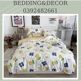 Bộ chăn ga gối Cotton Poly gà vàng