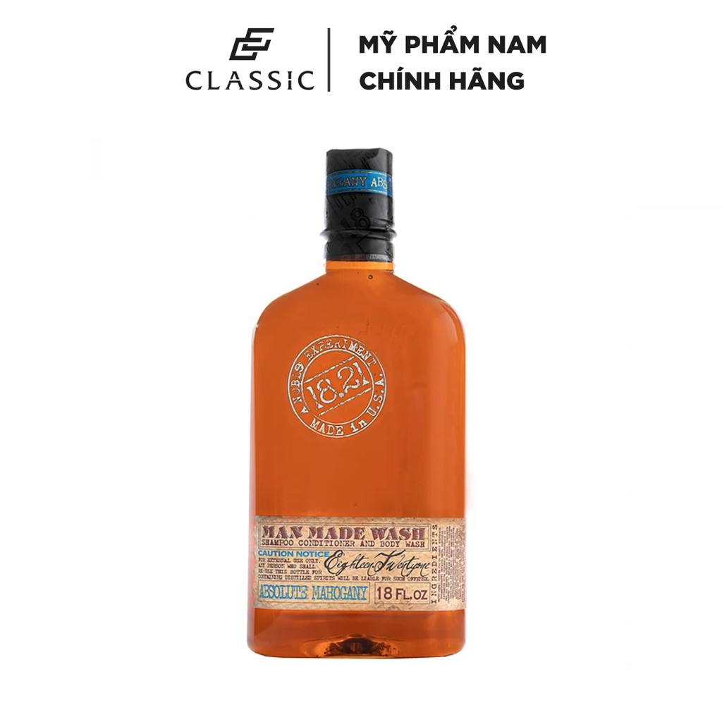 Sữa Tắm Gội 18.21 Man Made Wash Absolute Mahogany 510ml