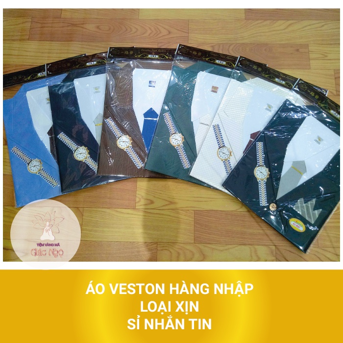 Áo SƠ MI CÀ VẠT / VESTON LOẠI TỐT XỊN HÀNG NHẬP VÀNG MÃ - Đồ Cúng Giá Rẻ Sỉ Lẻ