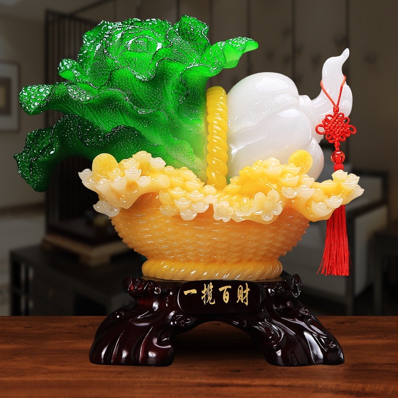 Bắp Cải Phong Thuỷ Tài Lộc (38cm*38cm)