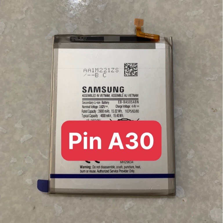Pin Samsung Galaxy A30/ A30S/ A50 Pin zin chính hãng hàng tháo máy dung lương pin cực chuẩn