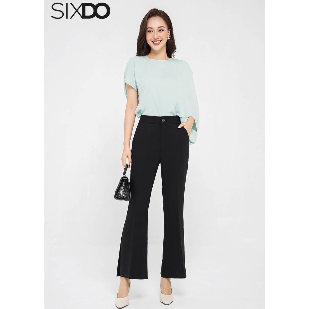 Áo lụa kiểu nữ cánh dơi một bên SIXDO