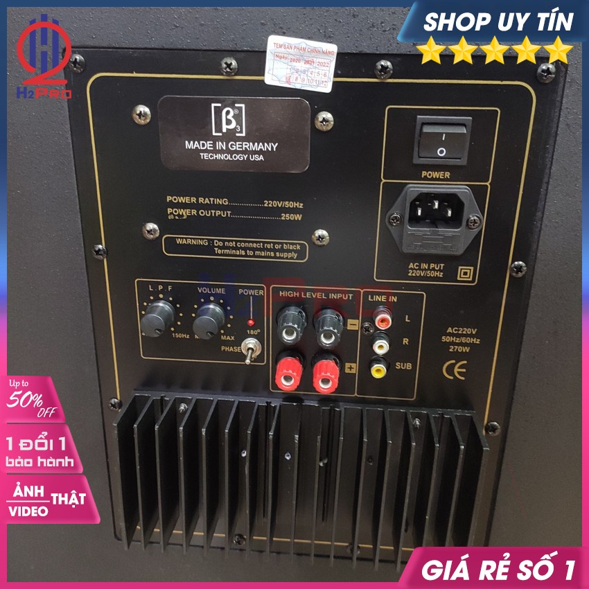 Loa Sub Điện Bass 30 B3 BS717 270W Siêu Trầm Cao Cấp Đánh Căng Ấm Tiếng Phù Hợp Cho Karaoke Gia Đình,Quà 90k-H2Pro Audio