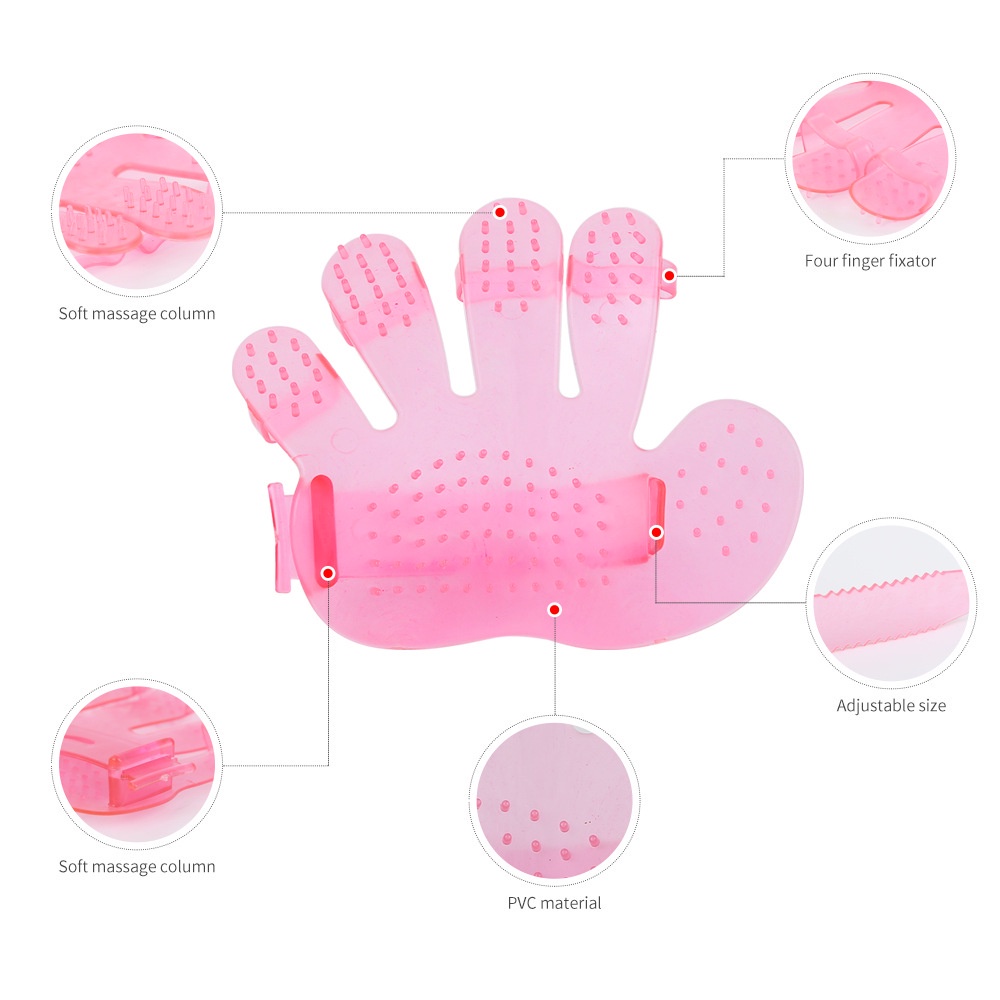 Găng tay bằng silicon để tắm massage cho thú cưng