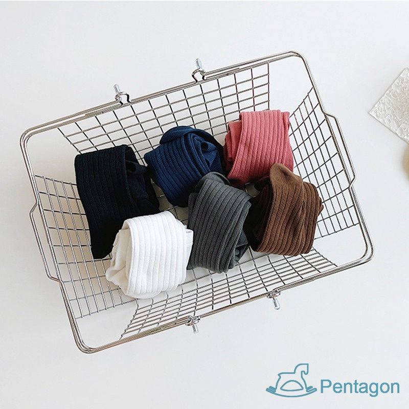 Quần Legging Cotton Dày Dặn Màu Trơn Lưng Thun Ấm Áp Thời Trang Xuân Thu Cho Bé Gái