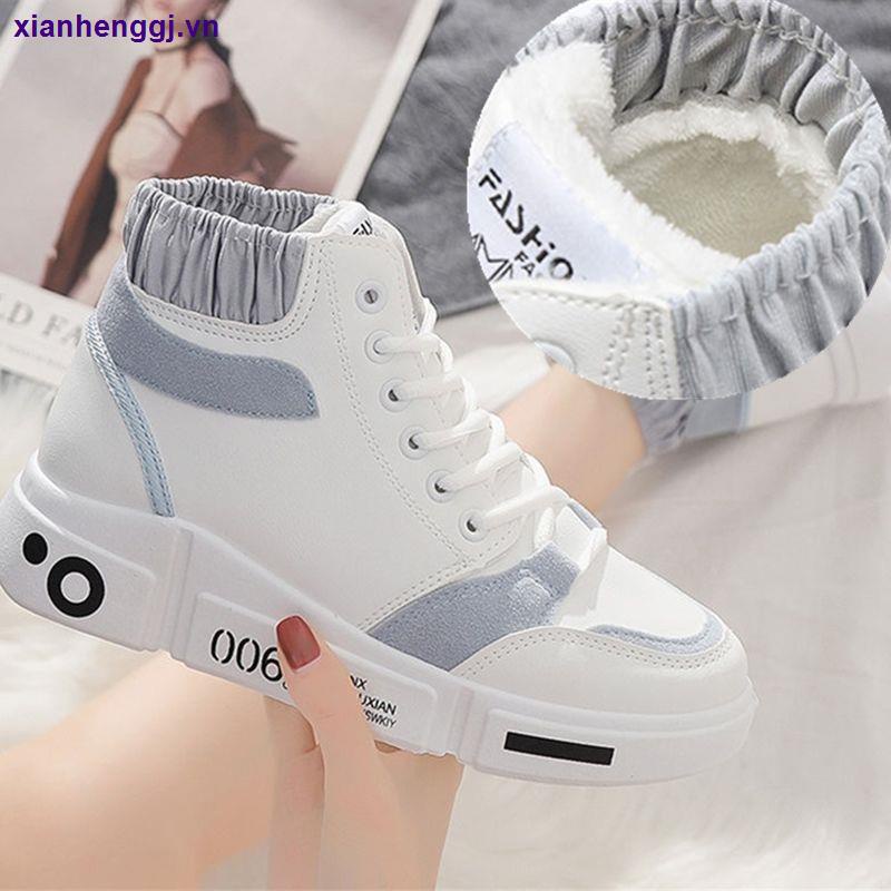 Giày thể thao cổ cao phong cách hiphop Hàn Quốc thời trang thu đông 2020 cho nữ