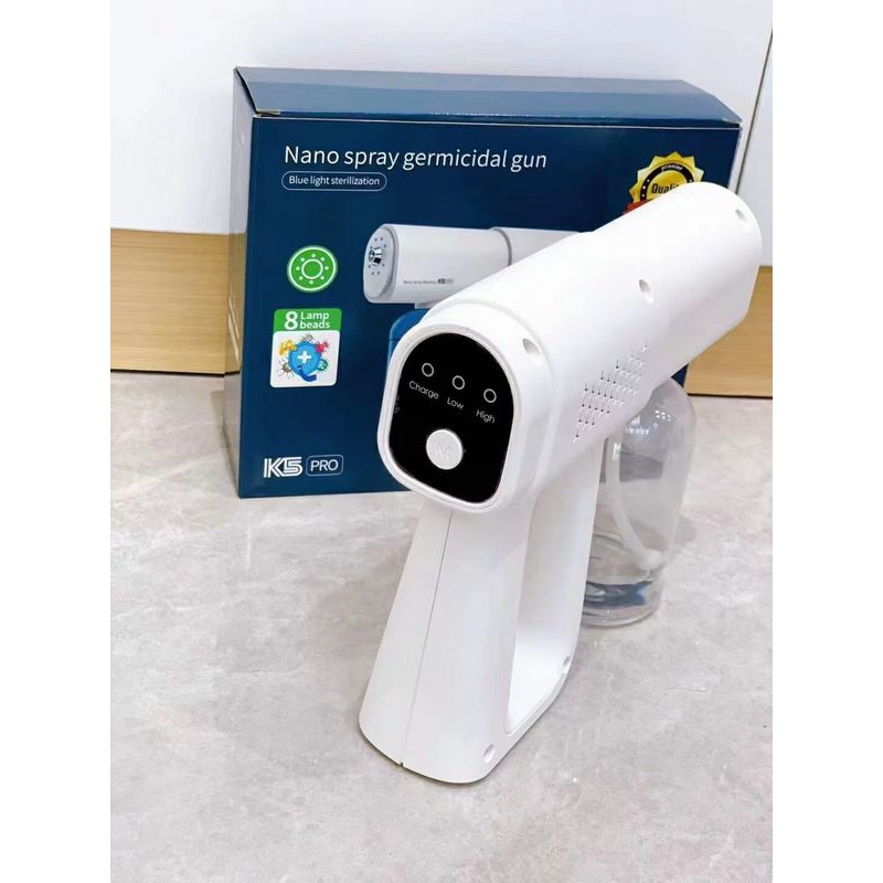 [HÀNG MỚI-MẪU MỚI] Máy Xịt Khử Khuẩn NANO K5 PRO Cầm Tay 8 Đèn Led - Máy Phun Sát Khuẩn Cầm Tay NANO K5 PRO | BigBuy360 - bigbuy360.vn
