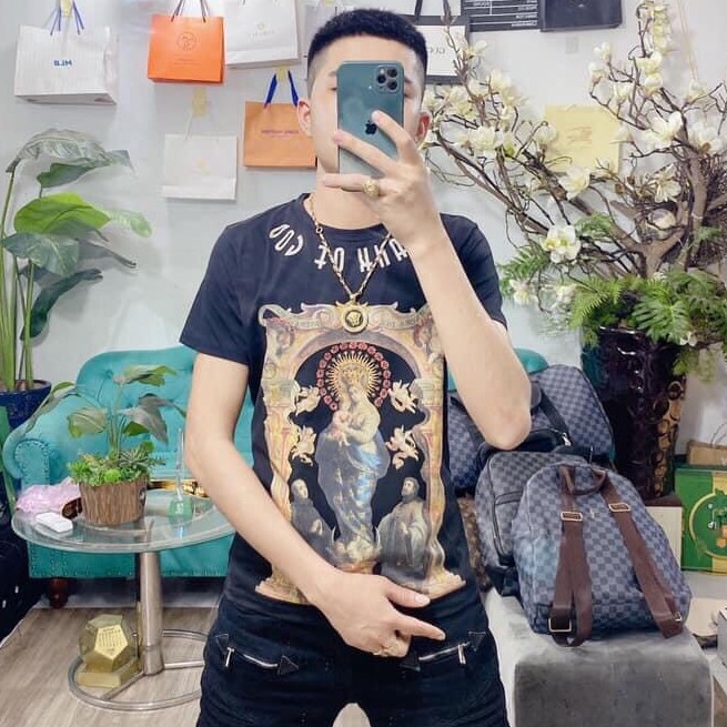 Áo Thun Nam Nữ Cổ Tròn In Hình Đức Mẹ 3D Chất Liệu Thun Cotton Thoáng Mát - MÃ AC99