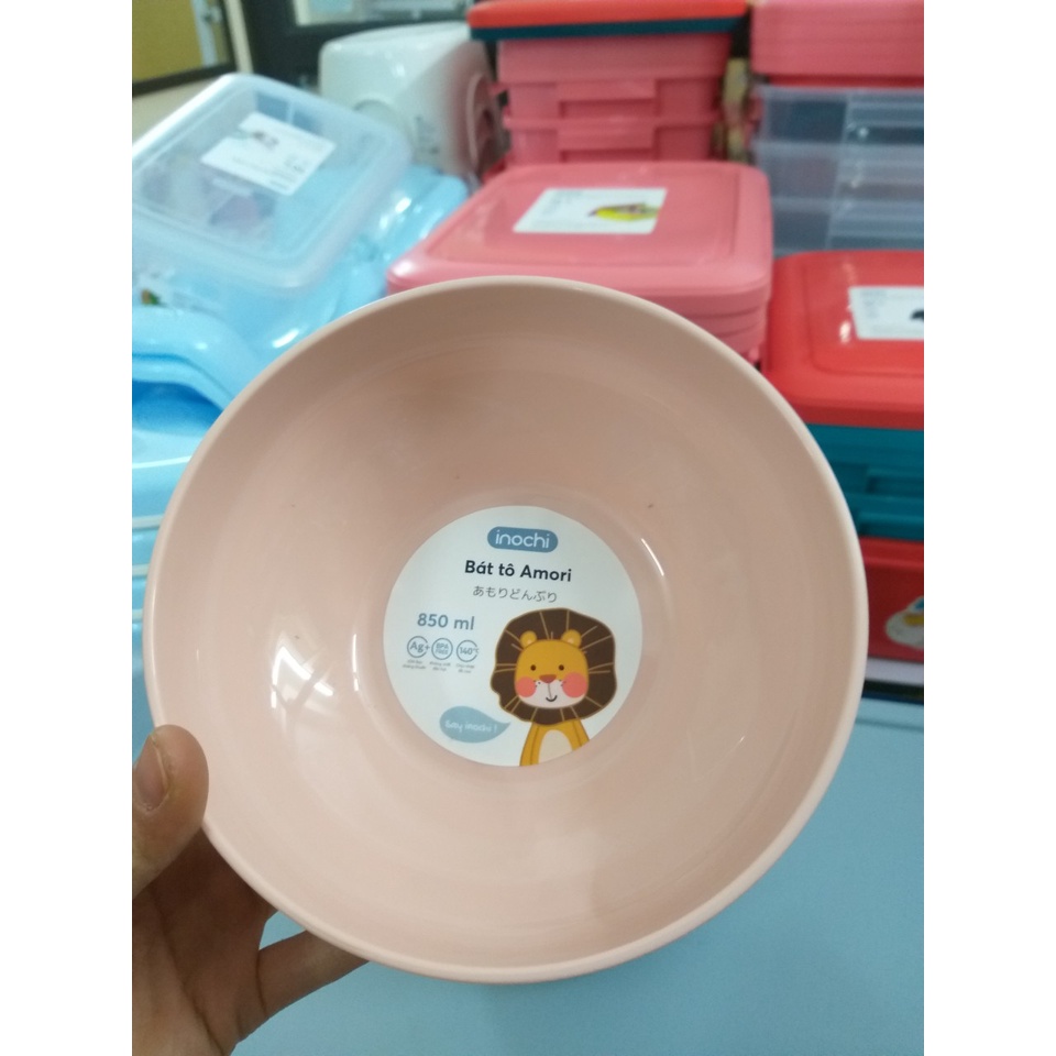Bát Tô Amori Ăn Cơm Ăn Dặm Cho Bé Nhựa Nguyên Sinh Kháng Khuẩn Ag+ Cao Cấp