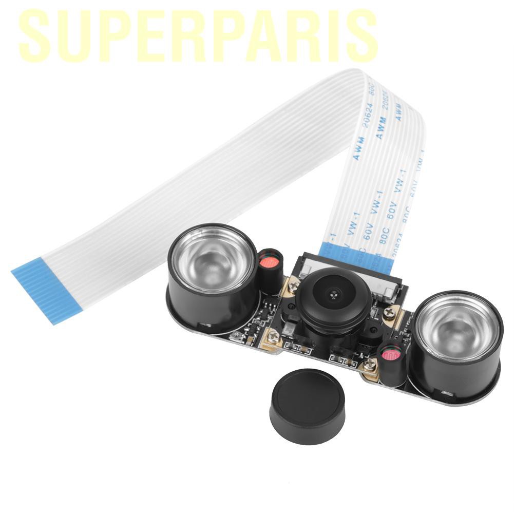 Superparis 5 Million Pixels Night Vision 130° Viewing Angle Camera Module Board For Raspberry Pi B 3/2