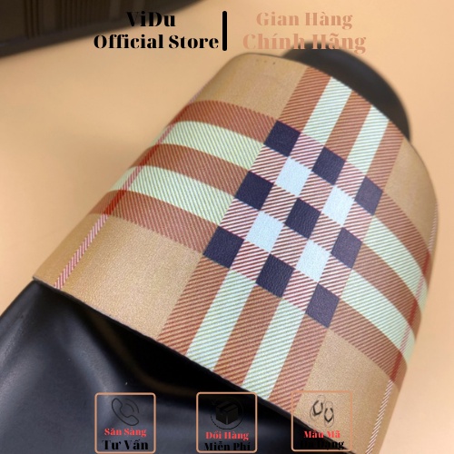 [FREE SHIP] Dép nam thời trang BURBERRY ViDu -1020 đế cao su êm chân