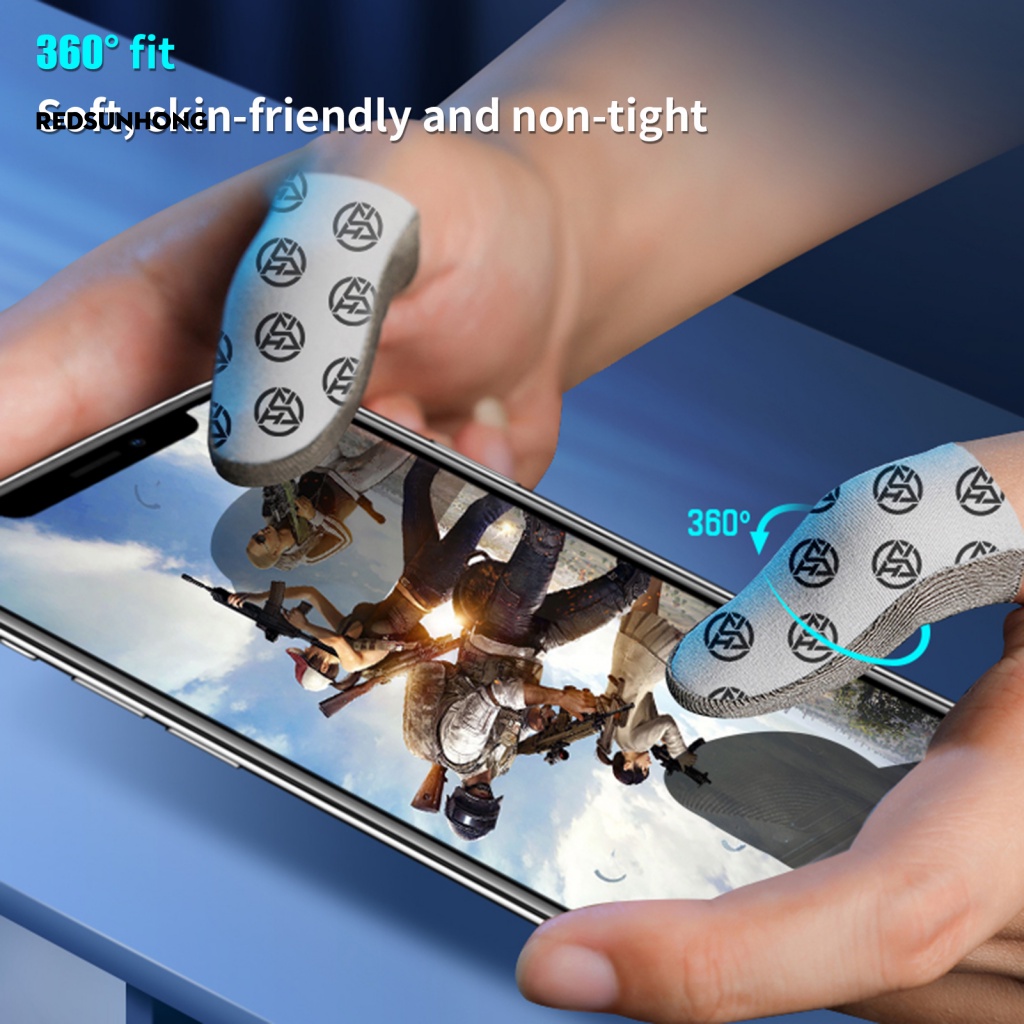 1 Cặp Ống Bọc Ngón Tay Chống Mòn Khi Chơi Game Trên Điện Thoại