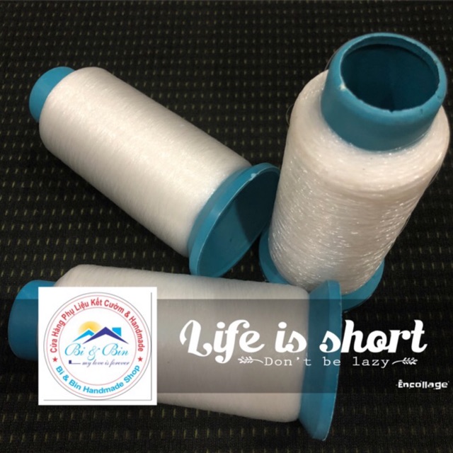 Chỉ Cước Nhiều Màu Kết Cườm Đính Hạt, May Ren Lưới Áo Cưới Chuyên Dụng