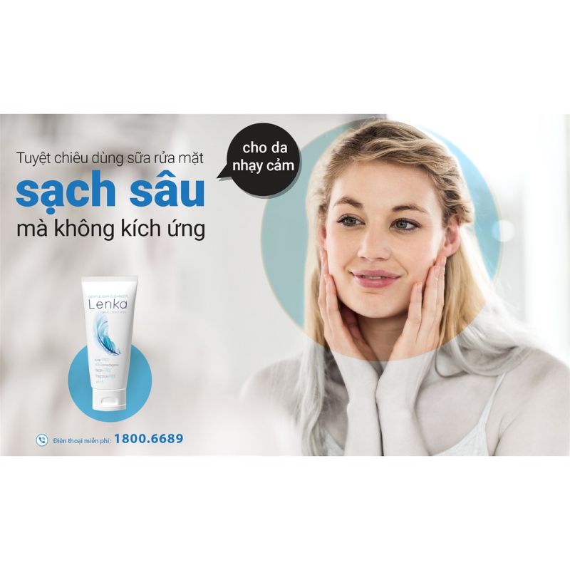 Lenka sữa rửa mặt LENKA Nhất Nhất 150ml dịu nhẹ ko mùi