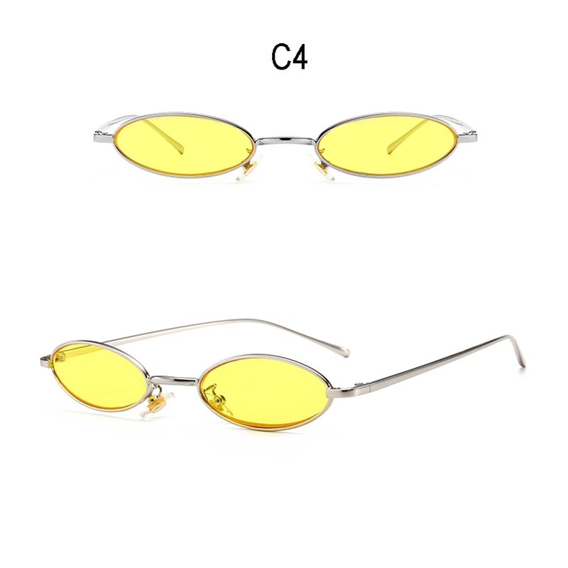 Đôi kính mát gọng hình Oval độc đáo thời trang cho nam nữ