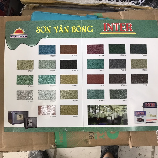 Sơn vân bông Inter lon 900 gr