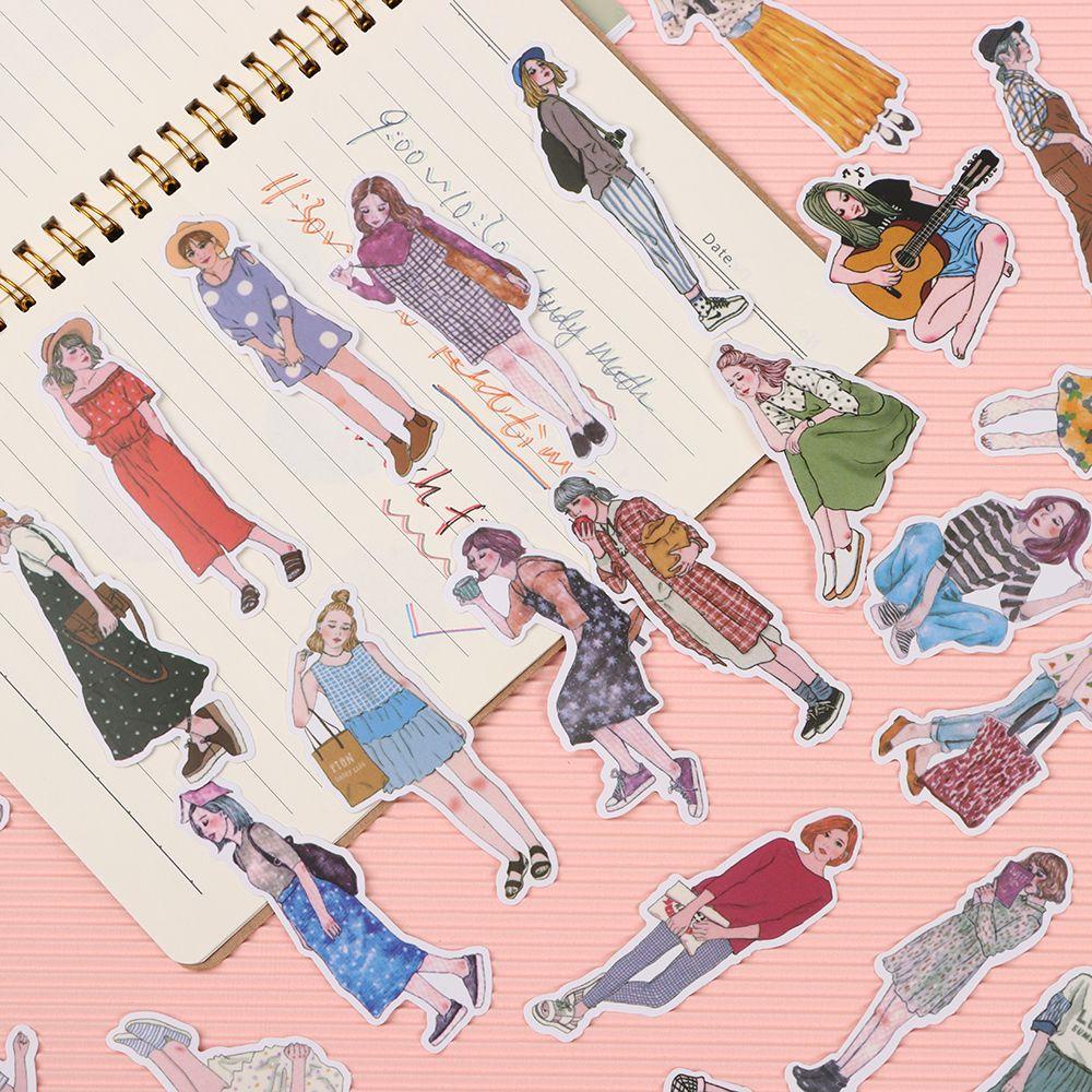 100 / 171 Nhãn Dán Trang Trí Album Ảnh Họa Tiết Mori Girls Dễ Thương