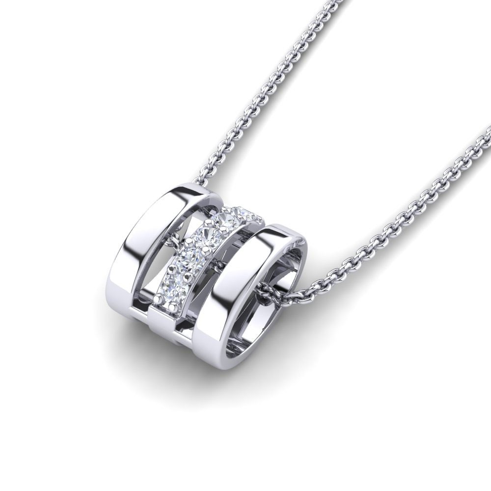 Mặt dây chuyền bạc đính đá PNJSilver XM00K000066