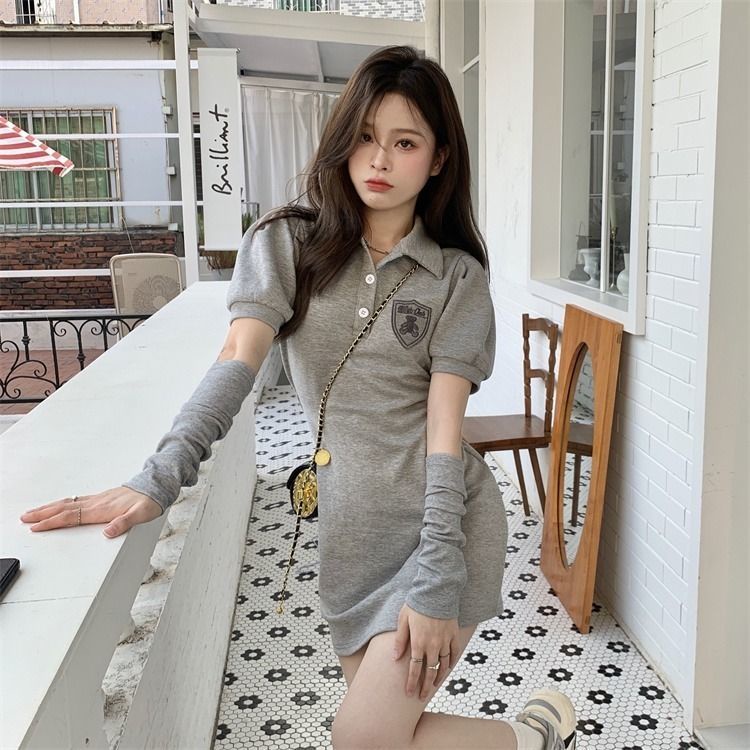 Đầm Ngắn Cổ Polo Thời Trang Mùa Hè 2022 Cho Nữ