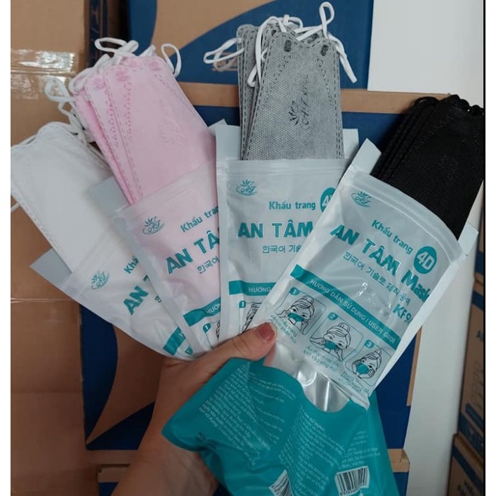 Sỉ Thùng 300 Cái 4D Mask Khẩu Trang KF94