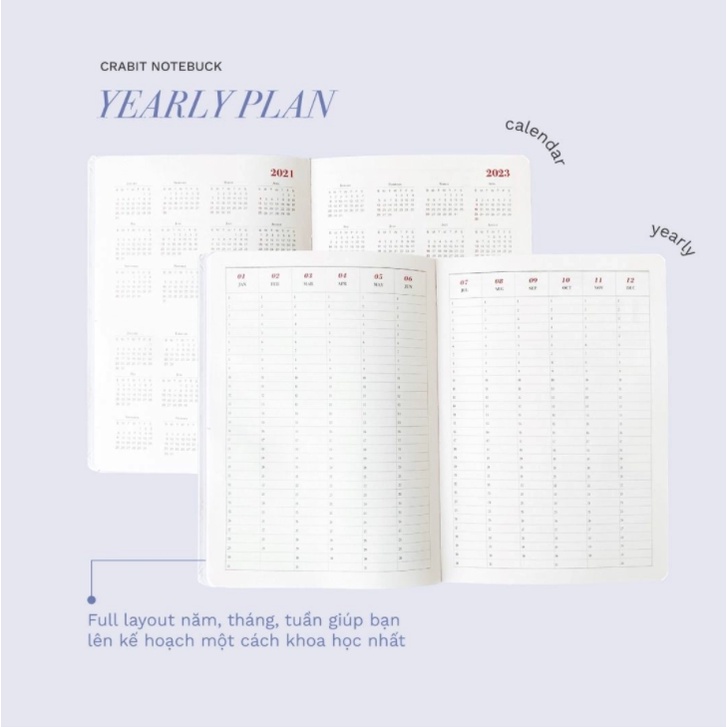 Sổ Crabit Planner 2022 - Unique Planner Tím