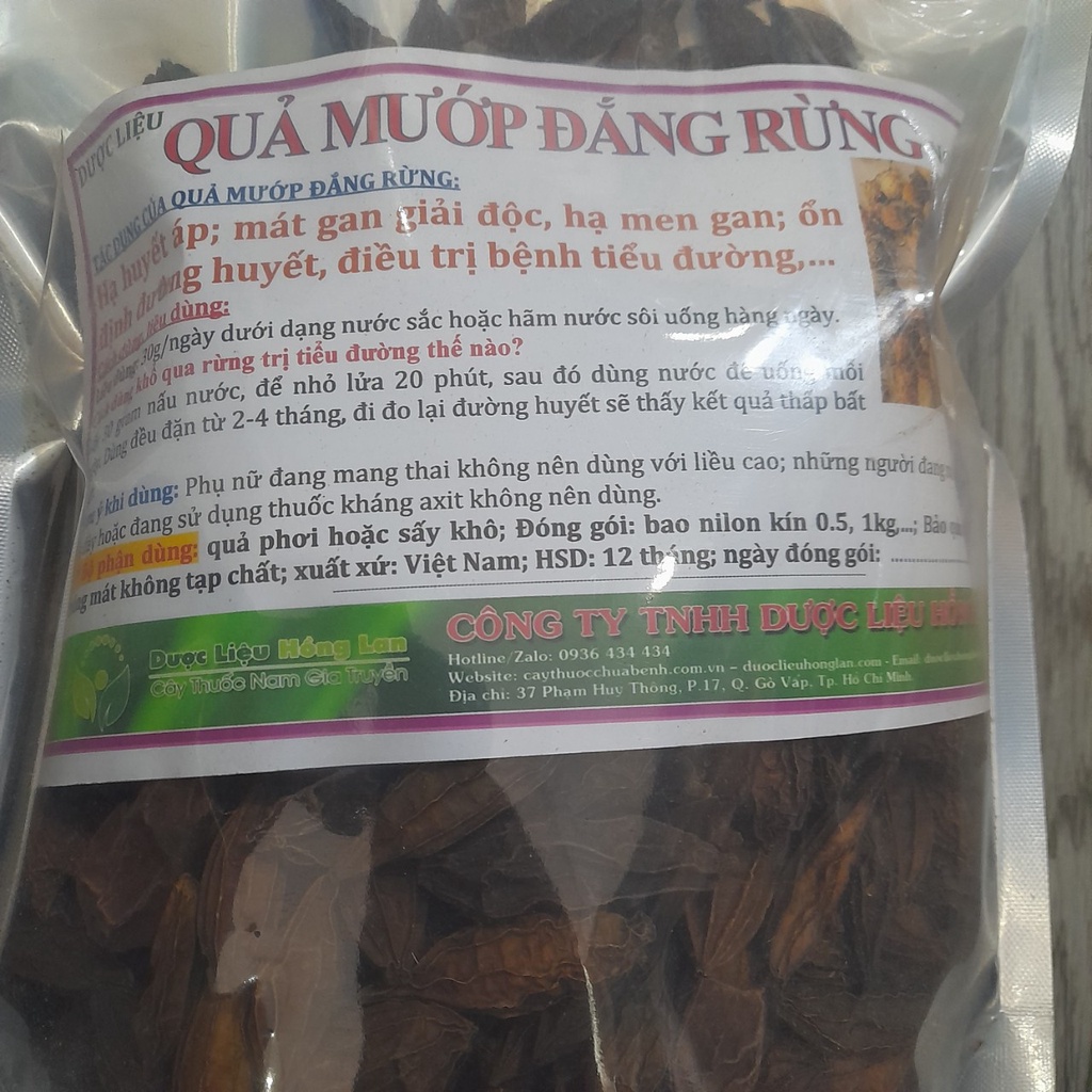 1kg Trái Khổ Qua Thóc rừng khô (quả mướp đắng rừng) không gai - Loại 1