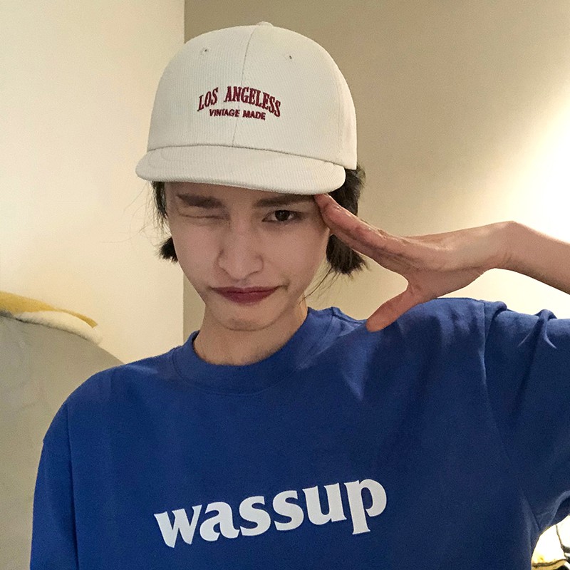 Mũ Hip-hop Nữ Vành Ngắn Mũ Lưỡi Trai Vành Ngắn Phong Cách Retro Thời Trang Xuân Hè Cá Tính Cho Nữ