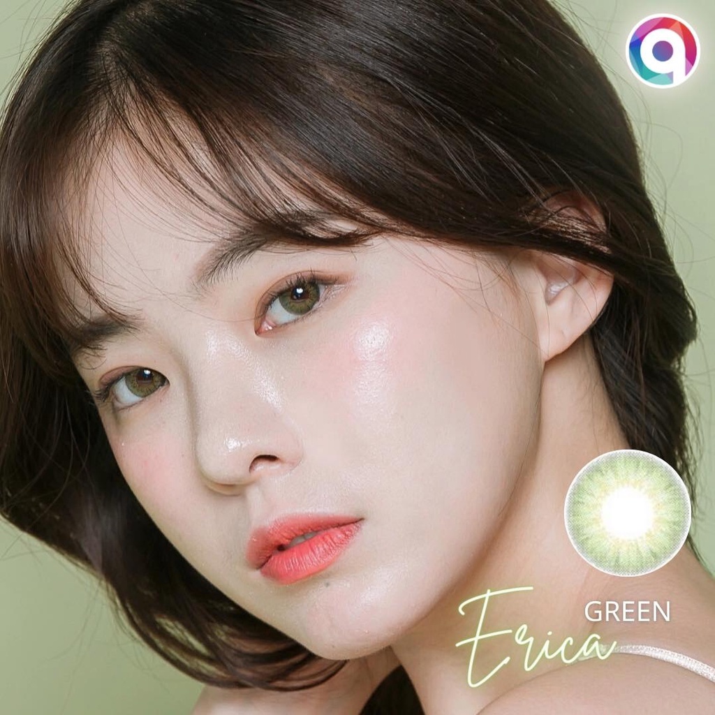 Kính áp tròng QUYNH LENS erica green 0 độ