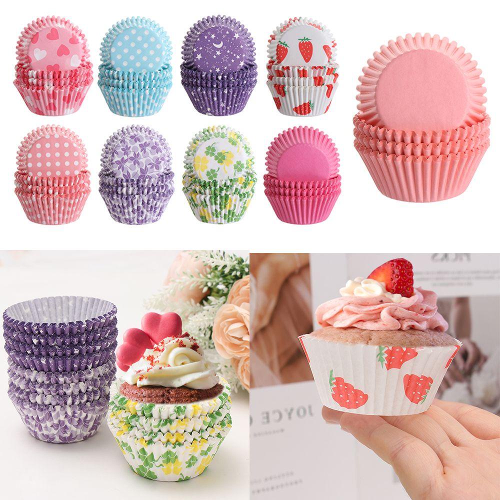 Set 100 Cốc Giấy Dùng Để Làm Bánh Cupcake Tiện Dụng