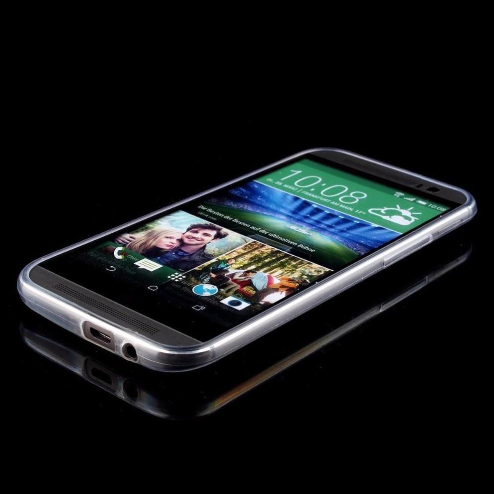 [BH 1 ĐỔI 1] Ốp lưng silicon dẻo trong suốt cho HTC One M8 mỏng 0.6mm chính hãng Ultra Thin