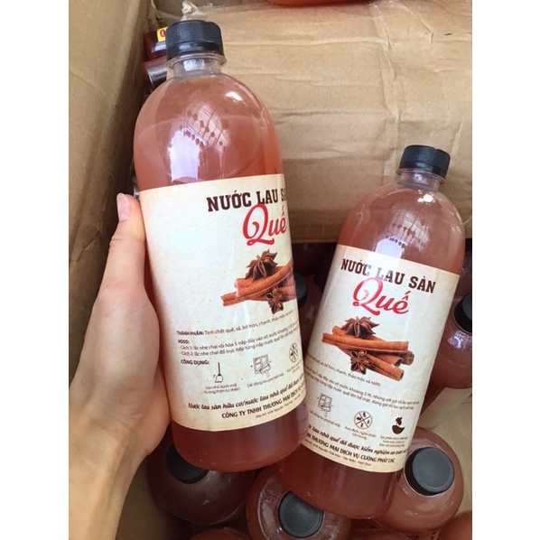 Nước lau sàn quế chai 1000ml - nước lau sàn thảo mộc hương quế đậm đặc