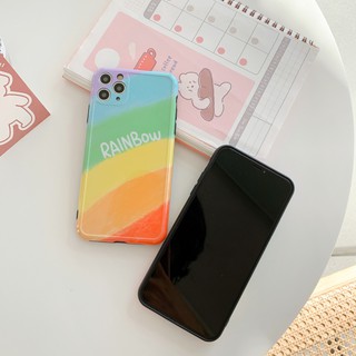 Ốp Lưng Silicon IMD Bảo Vệ Camera Rainbow