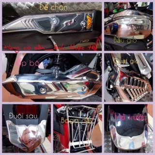 Bộ ốp bảo vệ trang trí air blade 2020-2022 inox tuỳ chọn