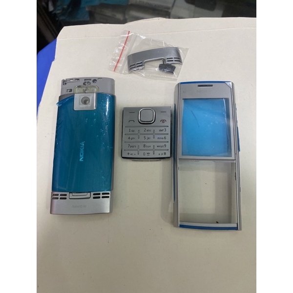 Vỏ nokia x2-00 có xương không phím hoặc vỏ kèm phím đầy đủ màu đen và bạc