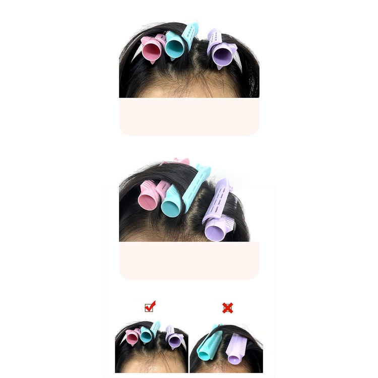 [8 màu sẫm] Kẹp làm phồng chân tóc, lô cuốn phồng tóc 2 bên giá siêu tốt sale KepTocMot LC7-24