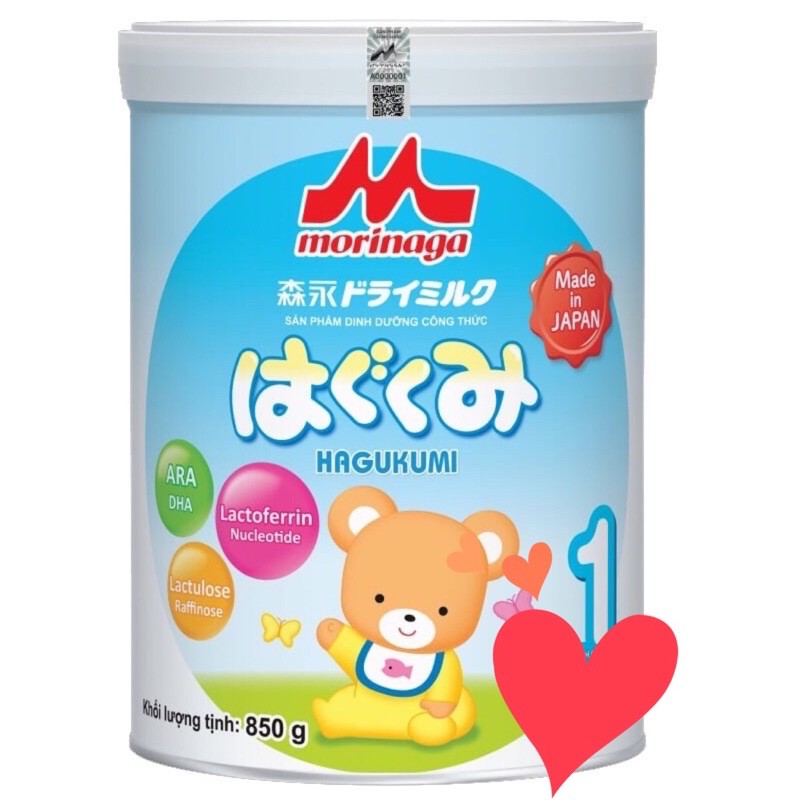 Mẫu mới-Sữa Morinaga hagukumi 1 850gr