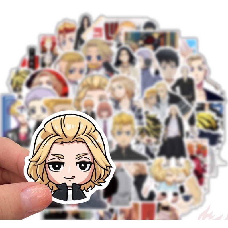 hình dán tokyo revengers 30-60 cái ép lụa chống xước chống nước / Sticker anime tokyo revengers