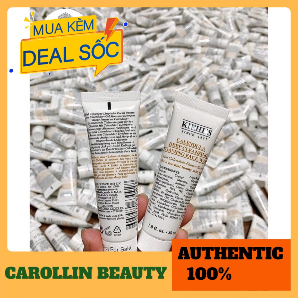 Sữa rửa mặt 💖 FREESHIP 💋 Sữa rửa mặt Cúc Kiehl's 30ml chính hãng [ Minisize ] CAROLLIN BEAUTY | BigBuy360 - bigbuy360.vn