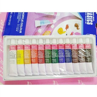 SET 12 BỘT MÀU VẼ BASIC ĐỦ TONE CƠ BẢN