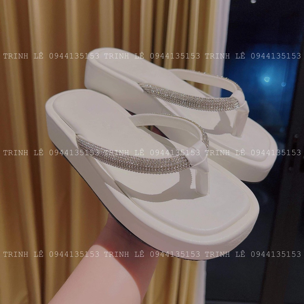 Dép Xỏ Ngón Nữ Bánh Mì Cao 3cm Thời Trang Tôn Dáng Hot Trend TRINH LÊ SHOP GIÀY DÉP HTB112