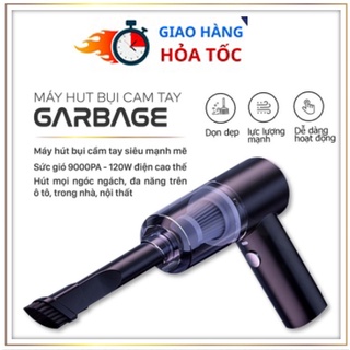 Máy hút bụi cầm tay mini không dây ô tô giường nệm, máy hút bụi nhà cửa công suất 9000PA cao cấp