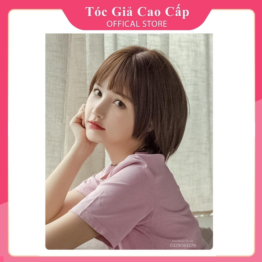 Tóc giả nữ nguyên đầu cúp ngắn mái dày, ZDA-207