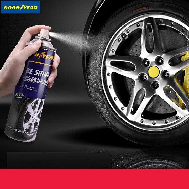 Bình xịt phục hồi và làm bóng lốp xe ô tô dung tích 500ml - Thương hiệu cao cấp Goodyear - Hàng Nhập Khẩu Chính Hãng